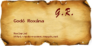 Godó Roxána névjegykártya